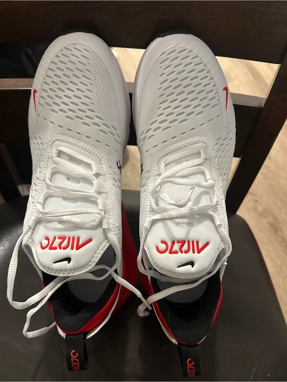Nike White & Red Air Zoom Running Shoes